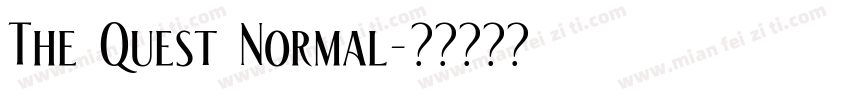 The Quest Normal字体转换